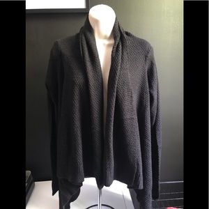 Black cardigan shawl